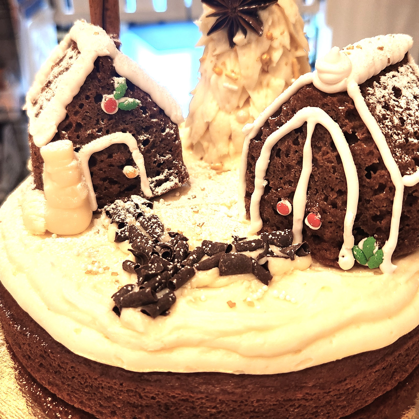 Gingerbread Cake Village