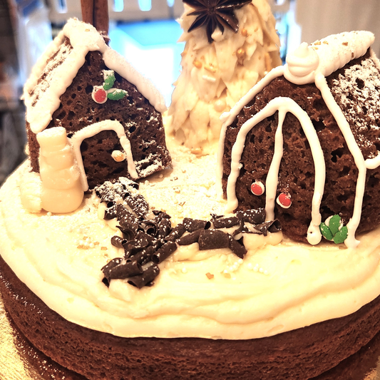 Gingerbread Cake Village